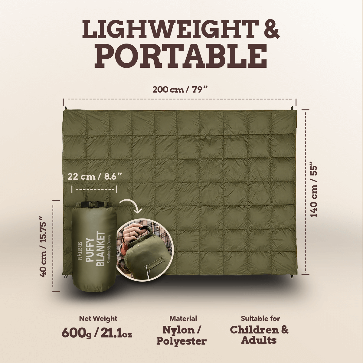 Coperta Puffer Ultralight