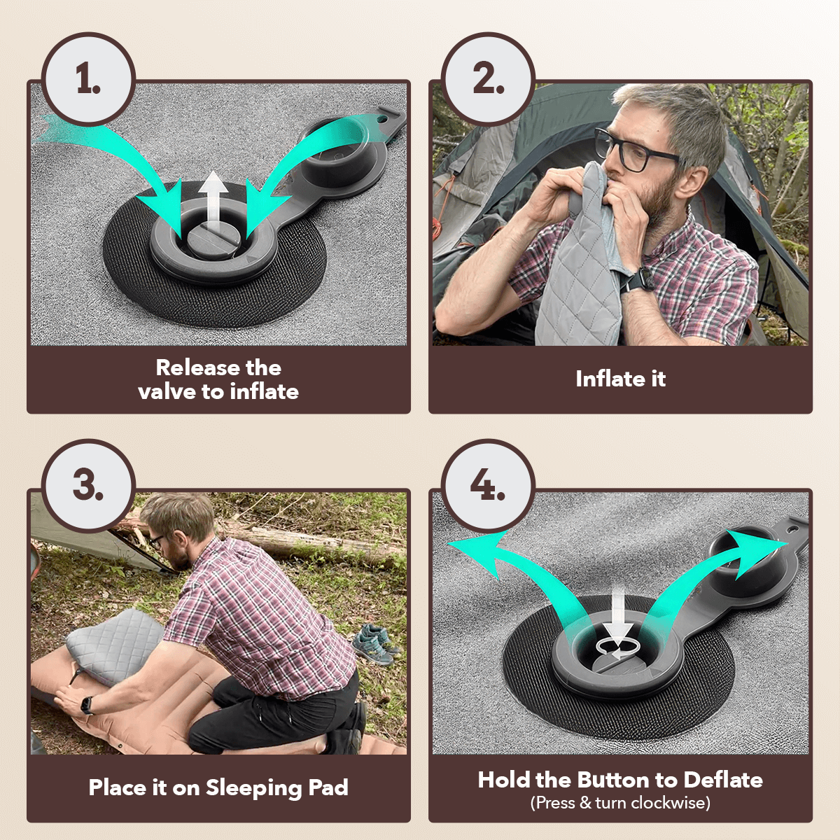 Cuscino da campeggio ultra leggero