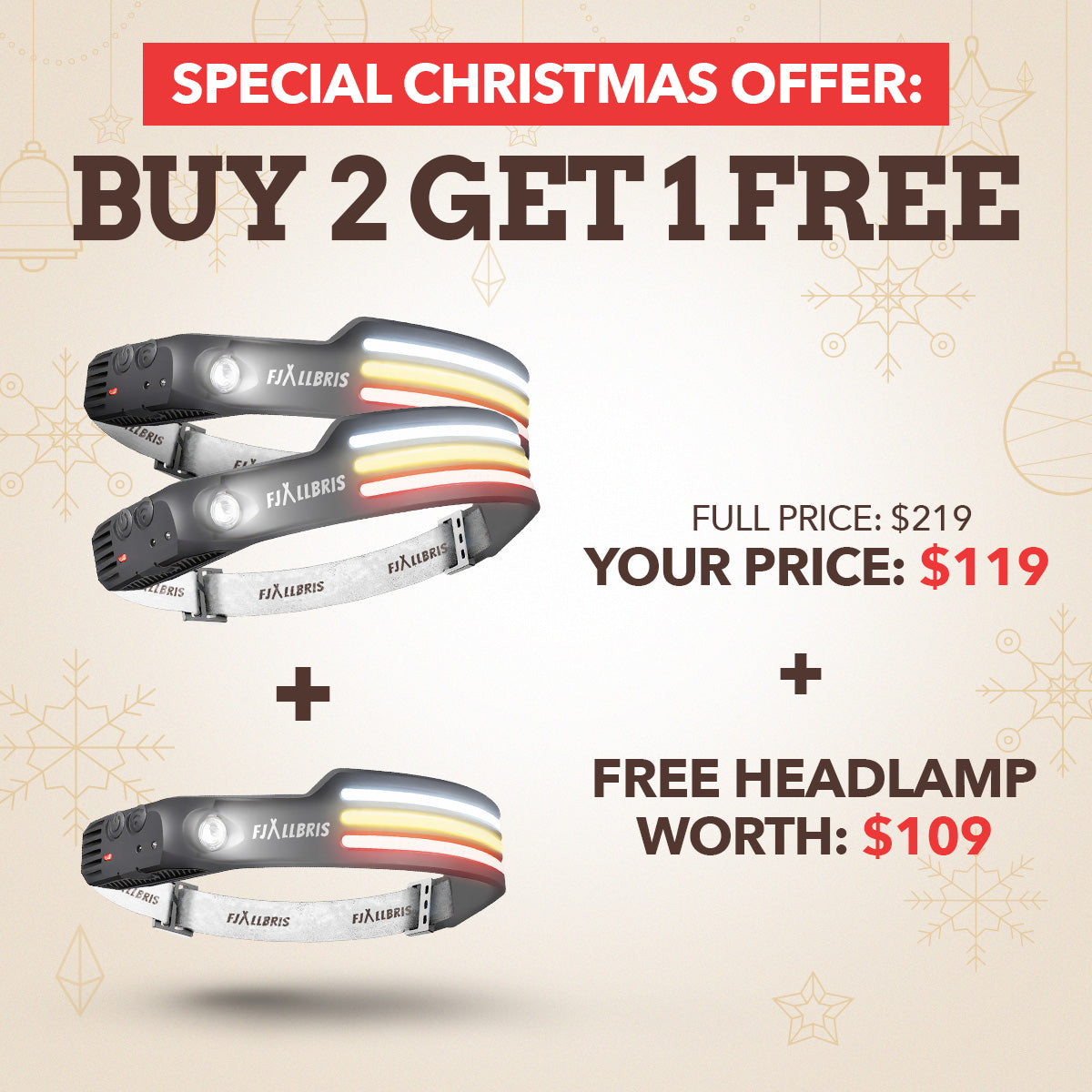 Fjällbris Lampada frontale LED 1000 lm | 230°